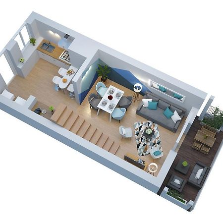 شقة Free Parking - Self Checkin - Wifi - Panoramique Terrasse - Duplex Saint Jean - Superبوردو المظهر الخارجي الصورة